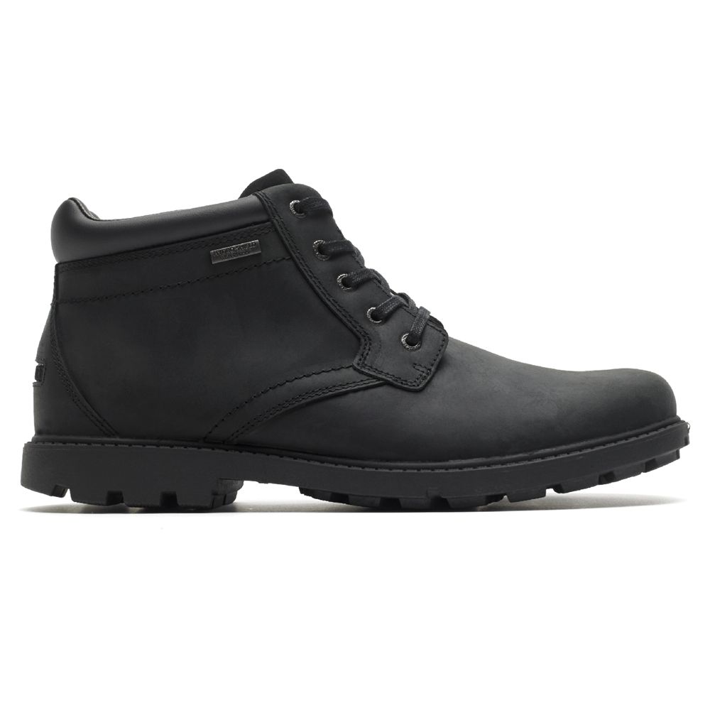 Botins Homem Rockport Storm Surge Plain Toe Pretas,Portugal FJPDU-1587